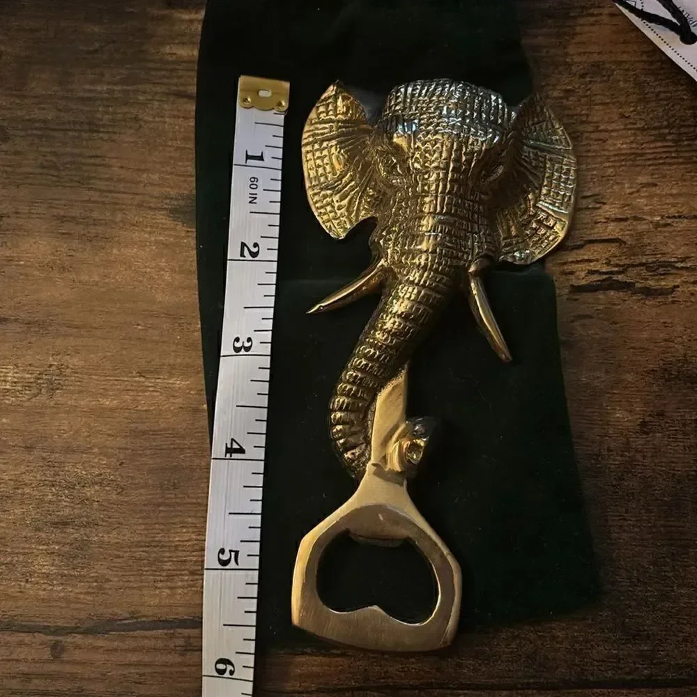 MCM TWO’S Company Lucky Elephant Bottle Opener in Gold